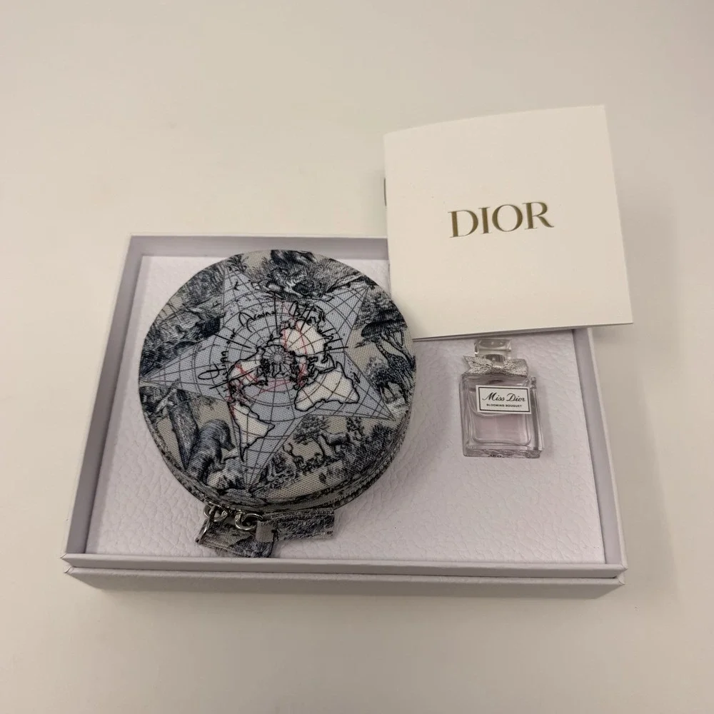 DIOR Around The World Travel Jewelry Case & Miss Dior Blooming Bouquet Gift Set